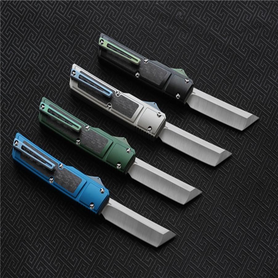 

High quality VESPA Ripper folding Knife BladeM390Satin Handle7075Aluminum CF Outdoor camping survival knives EDC tools242S