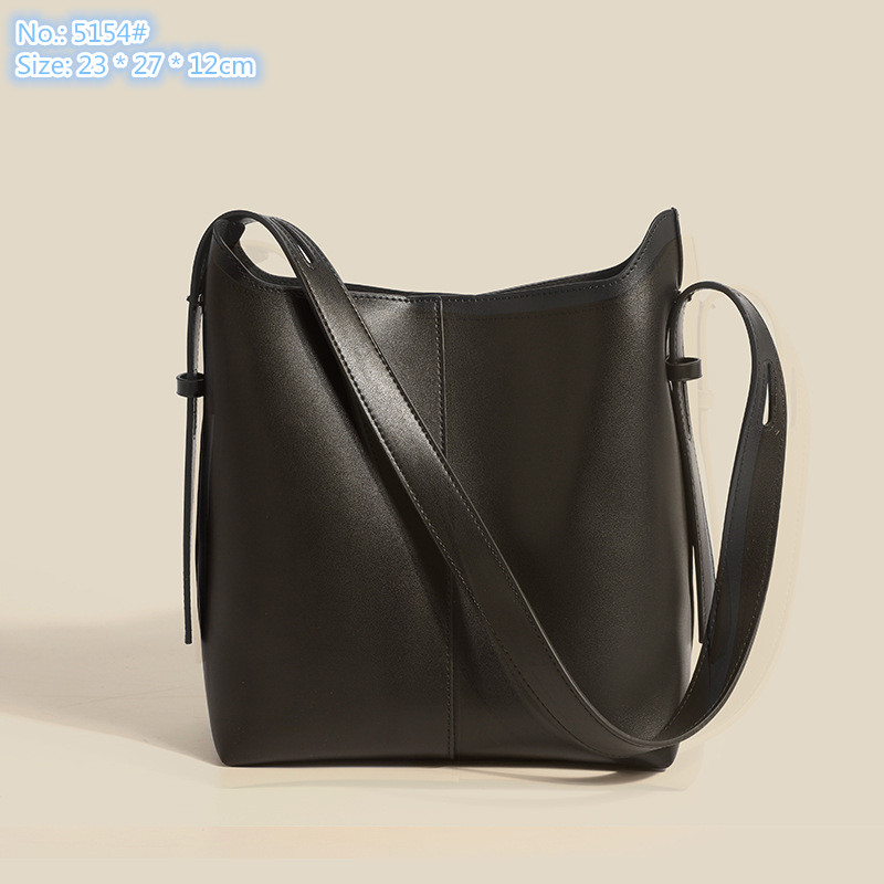 

Wholesale factory ladies shoulder bags 4 colors simple Joker solid color leather tote bag elegant atmosphere retro handbag large capacity Western backpack, Yellow-5154#
