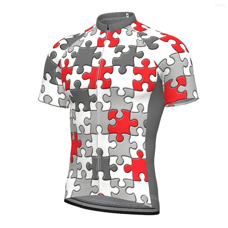 

Racing Sets 2022 Men's Short Sleeve Cycling Jersey Summer Grey Bike Top, Only jersey a