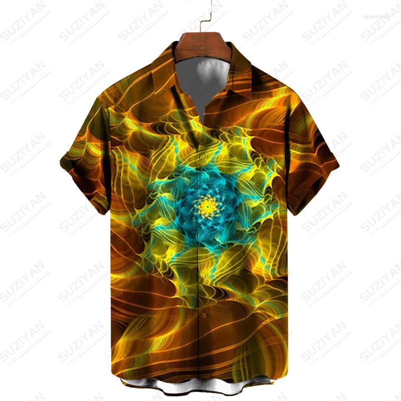 

Men' Casual Shirts Luxury Wear Chic Selling Y2k Elements Mens Clothes Color 3D Printing Non-iron Clothing Button Stand European Harakuju, Zh66998fd