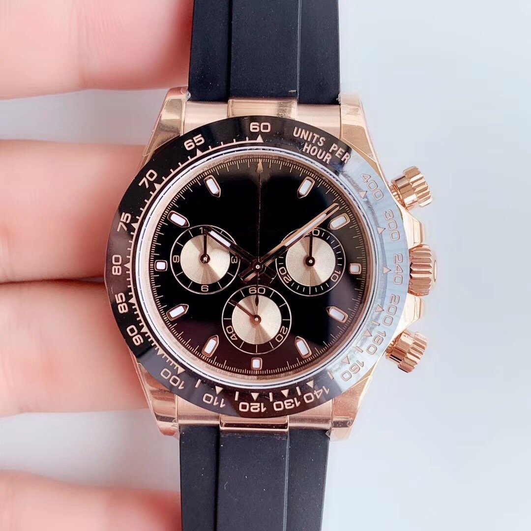 

Designer Watch for Man 40mm Automatic Mechanical rubber strap Super Quality men's Sports Watches