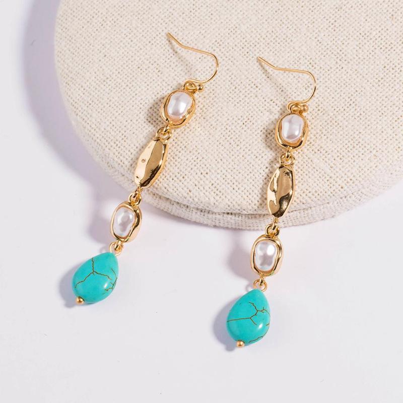 

Dangle Earrings Roman Retro Ladies Multi- Long Temperament All-match Street