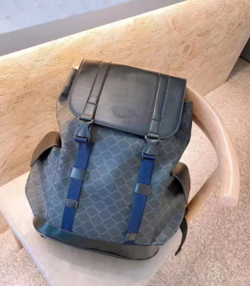 

Designer Backpack Shoulder Bags Unisex Classic Handbags Black Back Pack Triangle Sign Metal Zipper High Quality Multi Pockets Schoolbag 118, Color