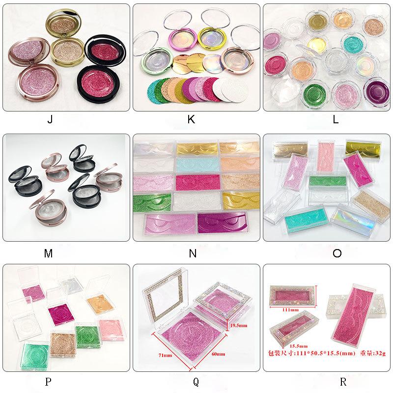 

False Eyelashes Wholesale Empty Box Custom Your Business Name Private Label Lash Packing