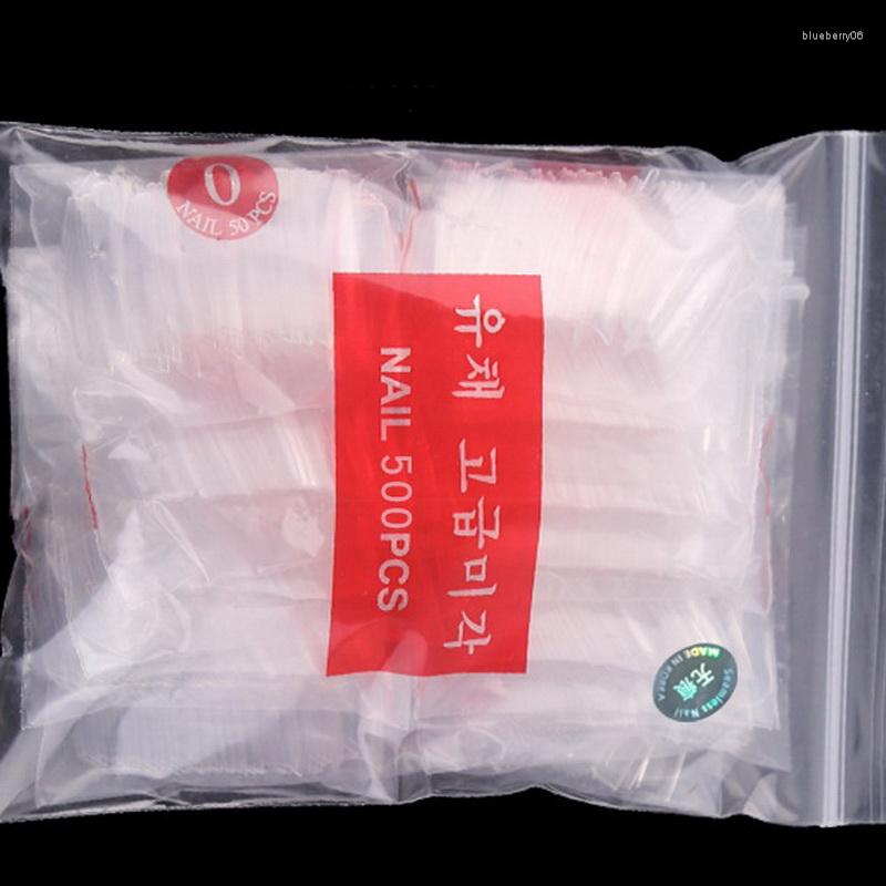 

False Nails 1 Pack 500PCS Plastic T Shape Coffin XXL Extra Long Ballet Seamless Press On Full Cover Tips Manicure Salon Nail Art Supply, White