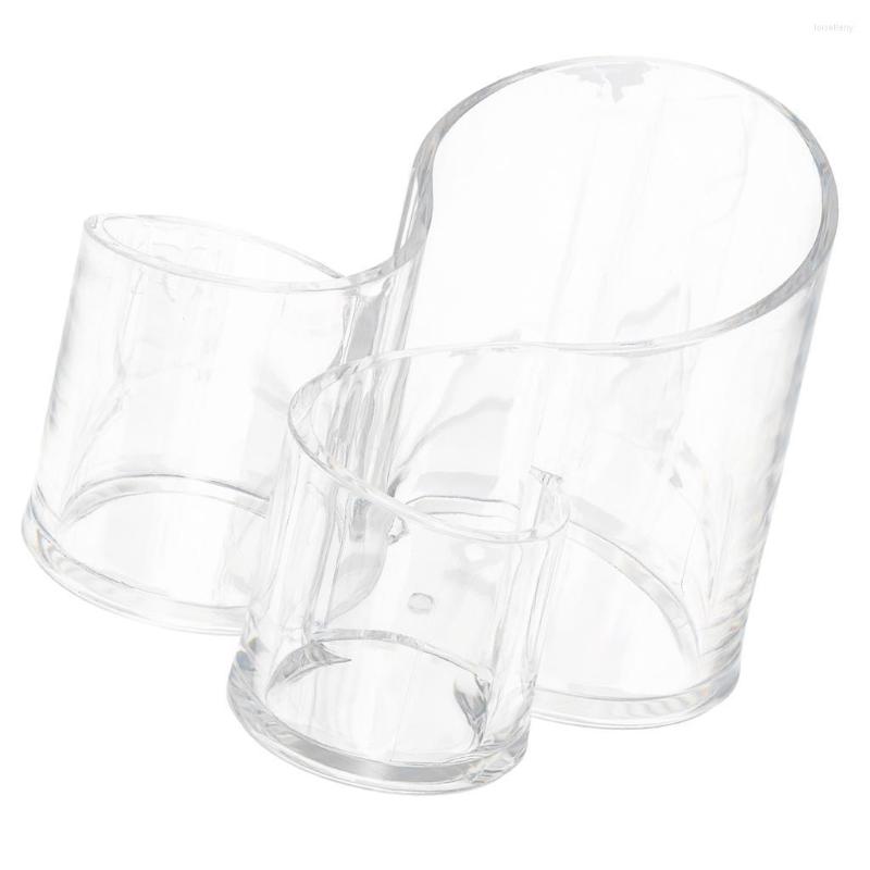 

Jewelry Pouches ACRYLIC MAKEUP COSMETIC HOLDER STORAGE LIPSTICK ORGANISER CLEAR