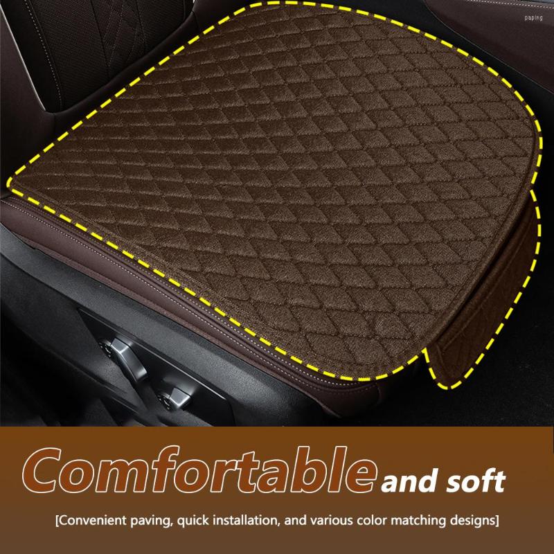 

Car Seat Covers Universal Front Rear Cushion Auto Interior Supplies Non-Slip Protection Pad Cover With Storage Bag Vehicle Accessories