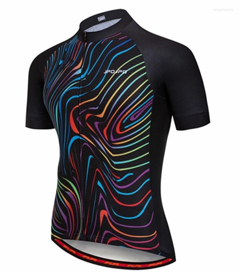 

Racing Jackets MILOTO Summer Cycling Jersey Men Short Sleeved Shirt Mountain Bike Jerseys Quick Dry Clothing 20D Gel Pad, The picture color
