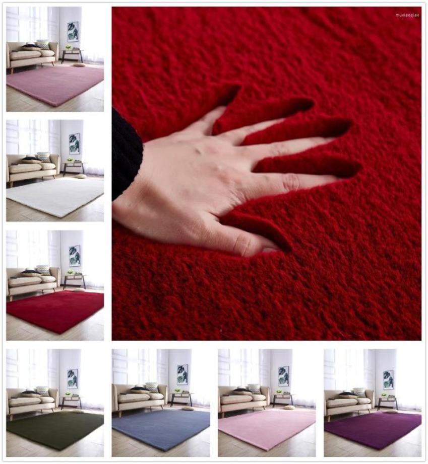 

Carpets Luxury Carpet Rectangle Soft Fluffy Area Rug Faux Fur Alfombra Shaggy Long Hair Solid Mat Living Room Home Decor, Purple