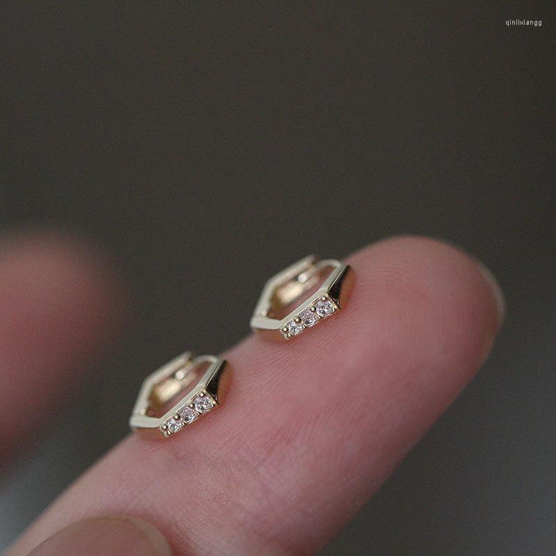 

Backs Earrings Dainty 925 Sterling Silver Clip Cute Female Crystal Zircon Stone For Women Vintage Minimalist Wedding