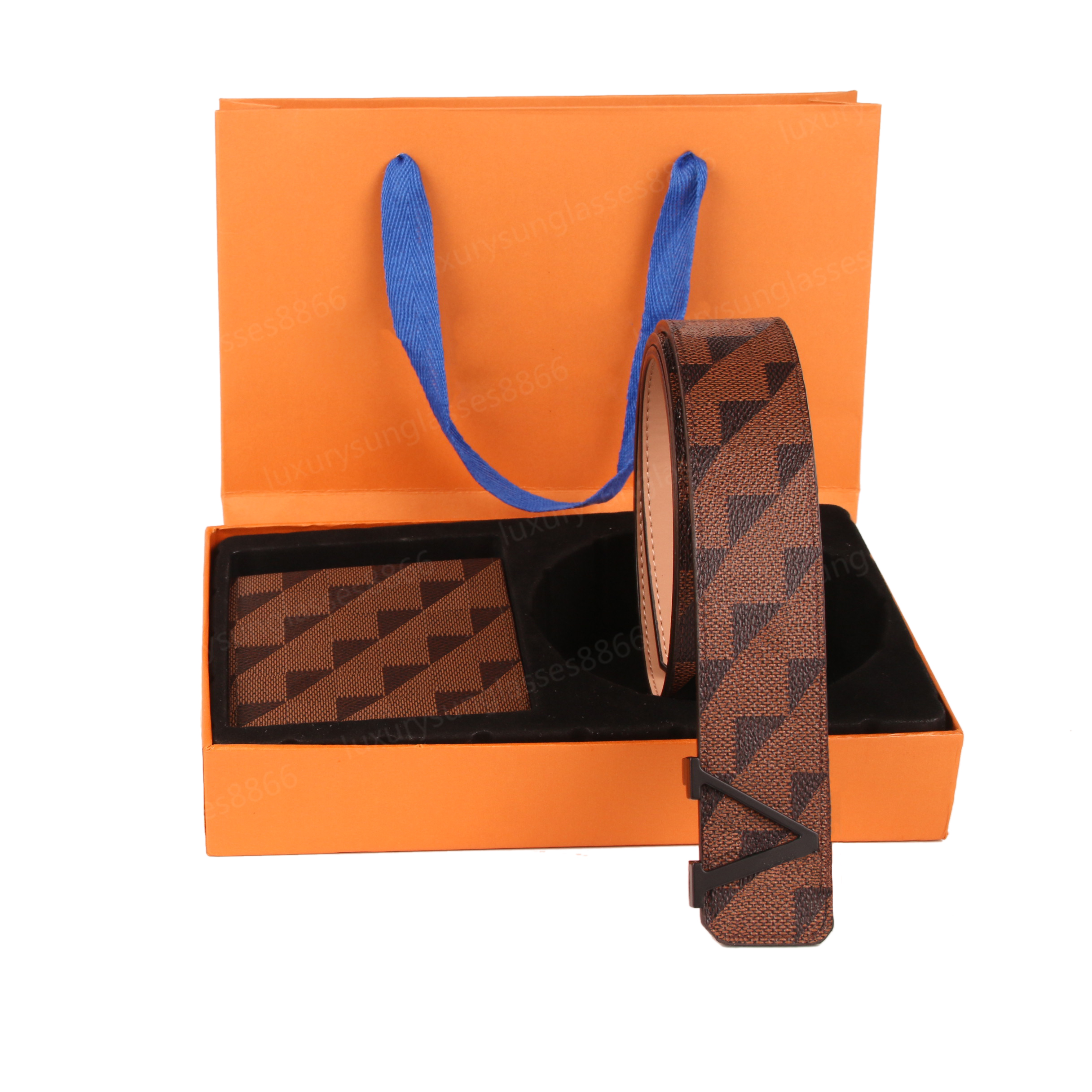 

Belt wallet suit designer luxury brand men's and women's belt width 3.8cm4RYB4RYB, White