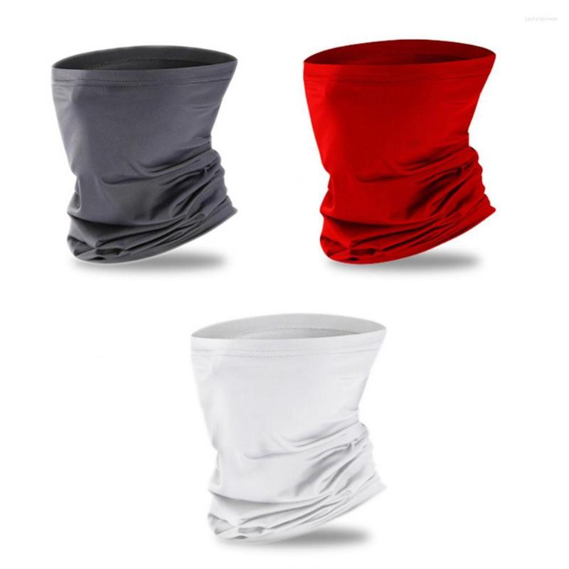 

Bandanas Unisex Solid Color Face Cover Breathable Anti-UV Dust Neck Gaiter Cycling Scarf