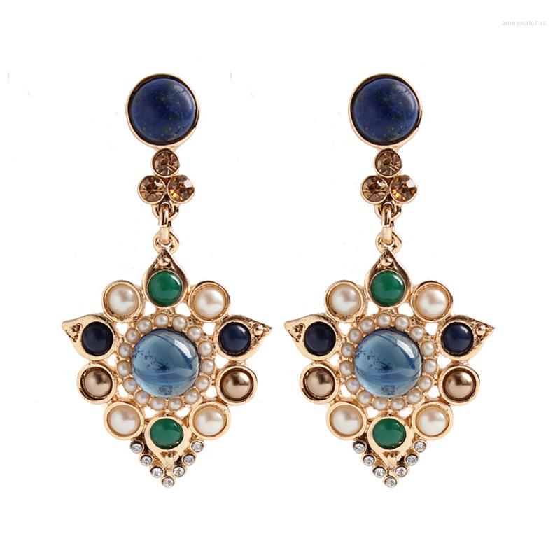 

Dangle Earrings Luxury Fashion Baroque Tassels Rhinestone Drop For Women Party Gift