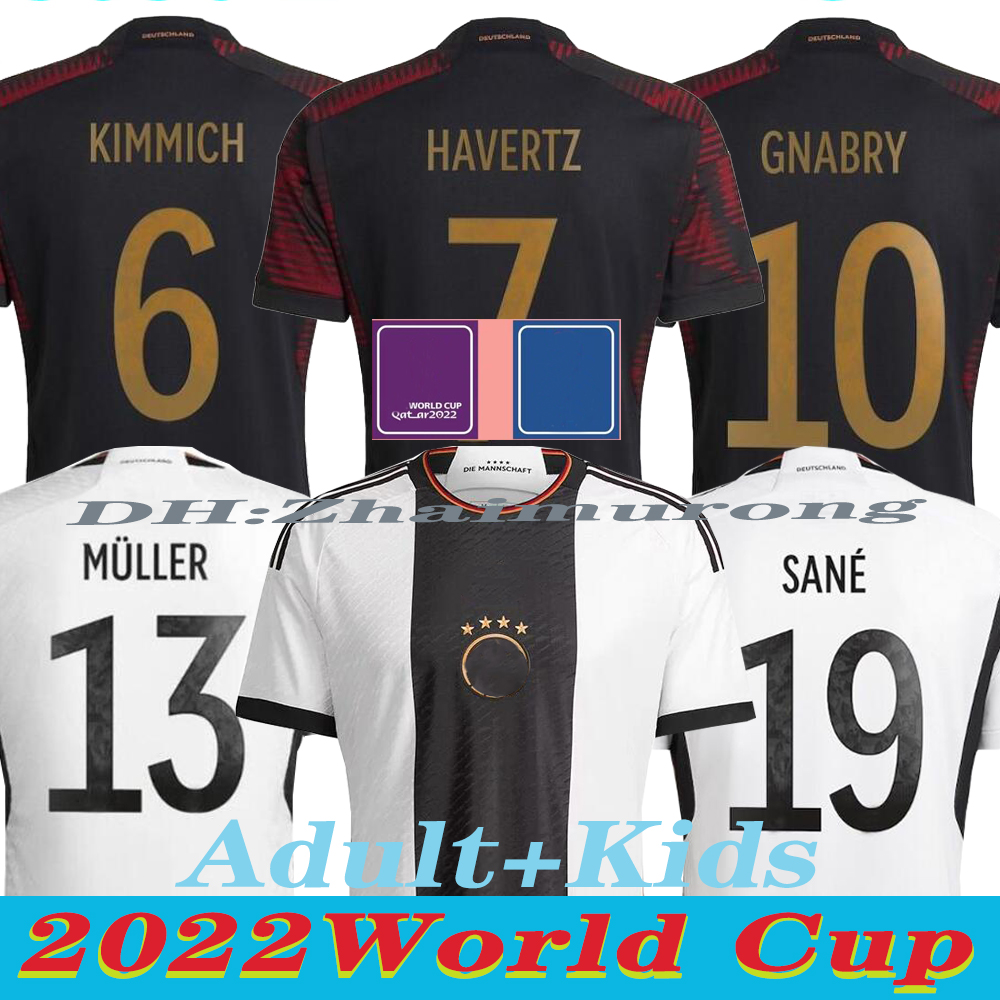 

2022 World Cup HAVERTZ SANE MULLER KIMMICH Deutschland Soccer Jersey GNABRY WERNER GORETZKA 22 23 Football Shirt Maillot Foot Men Woman Kids Kit jerseys uniforms
