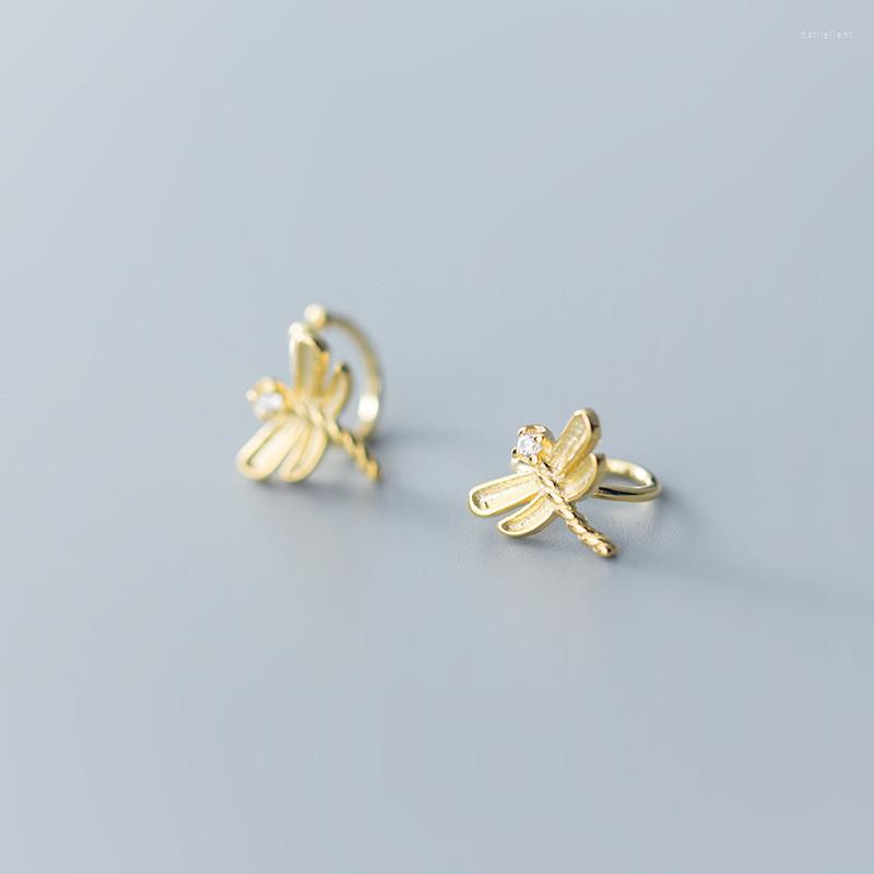 

Backs Earrings 2022 Fashion Sweet Diamond Inlaid Insect Series Dragonfly Ear Clip Lovely Women's Non Perforated Jewelry