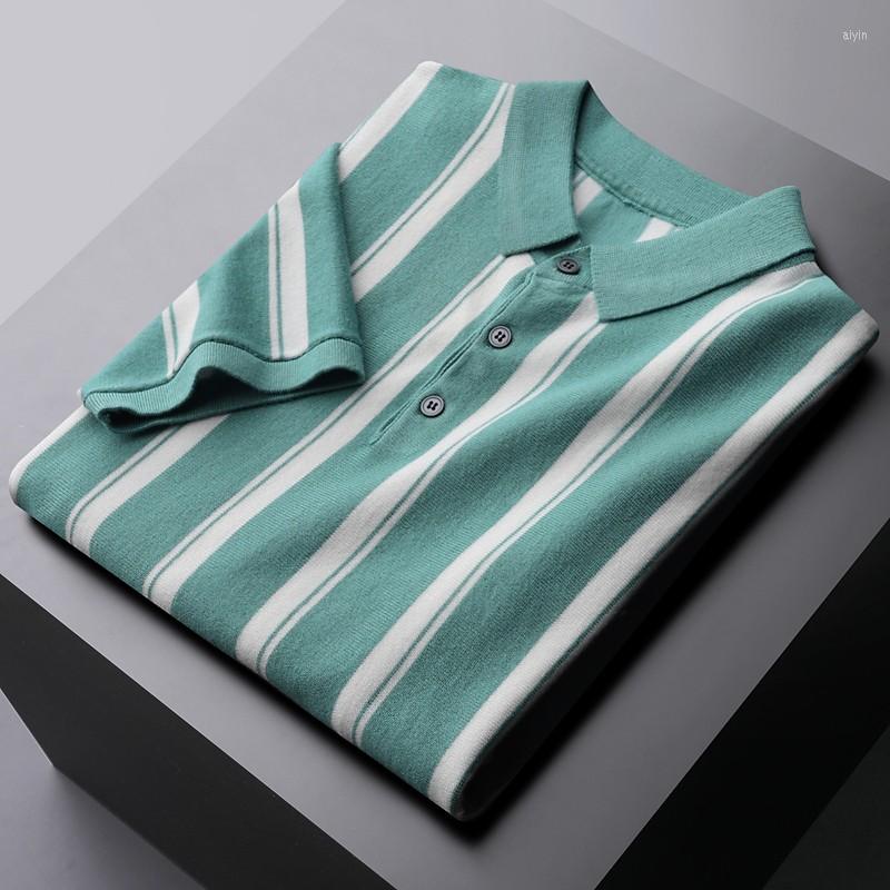 

Men's T Shirts Spring And Summer T-shirt High Quality Leisure Short Sleeve Knitting Luxury 3XL Tight, Blue