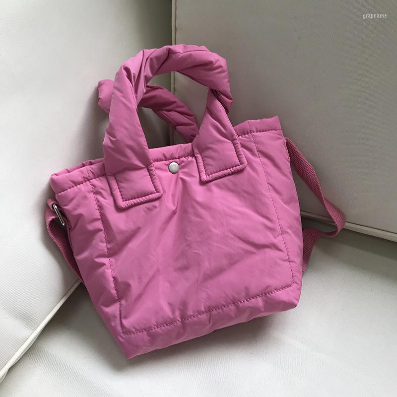 

Evening Bags Winter Design Women Tote Purse Handbags Simple Female Shoulder Solid Color Ladies Cotton Messenger Bolso Mujer, White