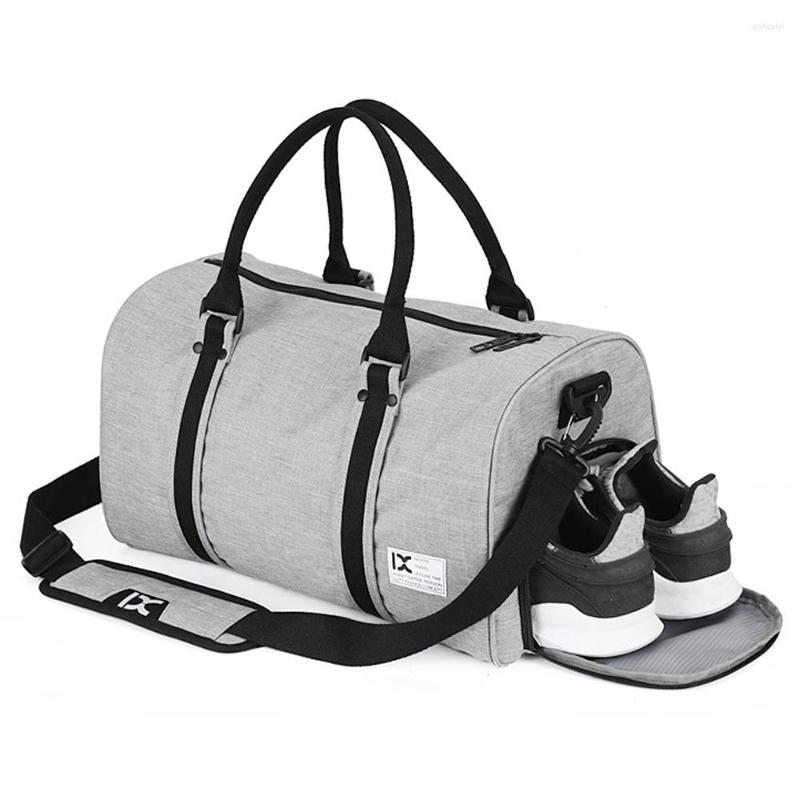 

Duffel Bags Women's Handbags Gym Men Sports Fitness Pack Shoulder Sport Bag Male Travel Nylon Waterproof Handbag Female Package, Dark grey