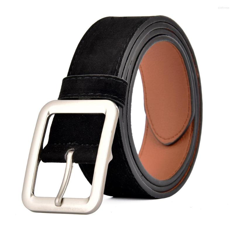 

Belts Men's And Women's Fashion Suede Needle Buckle Belt FD13762768, Black