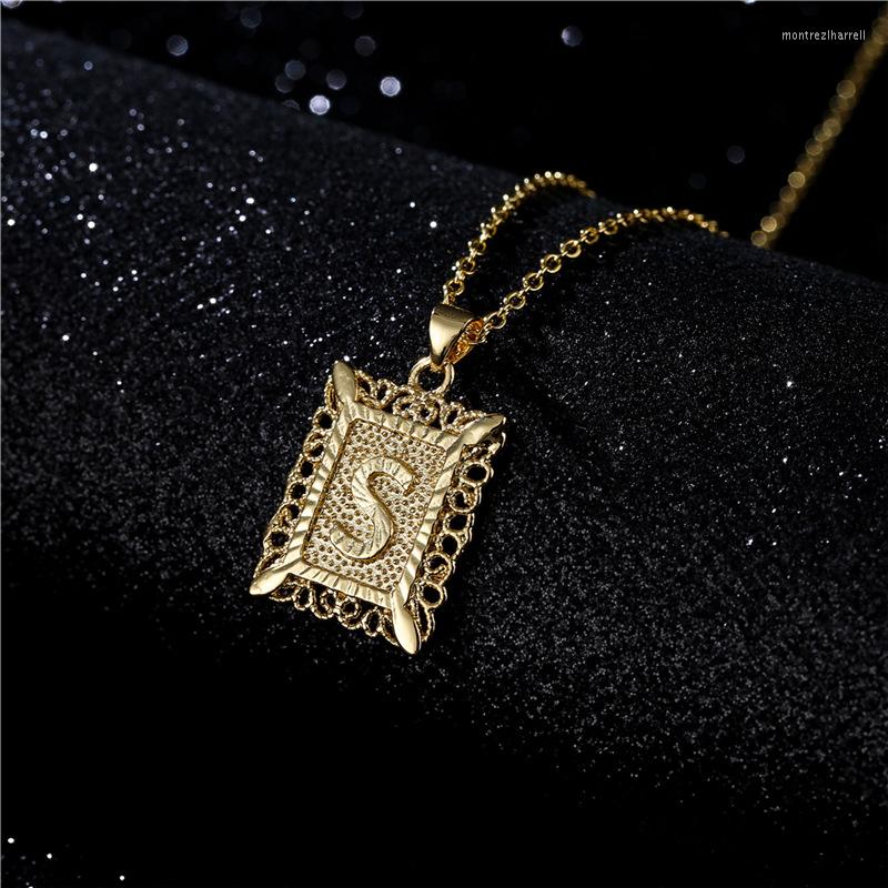 

Chains Hip Hop Jewelry Name Letter Necklace Gold Initial For Women Friend Gift