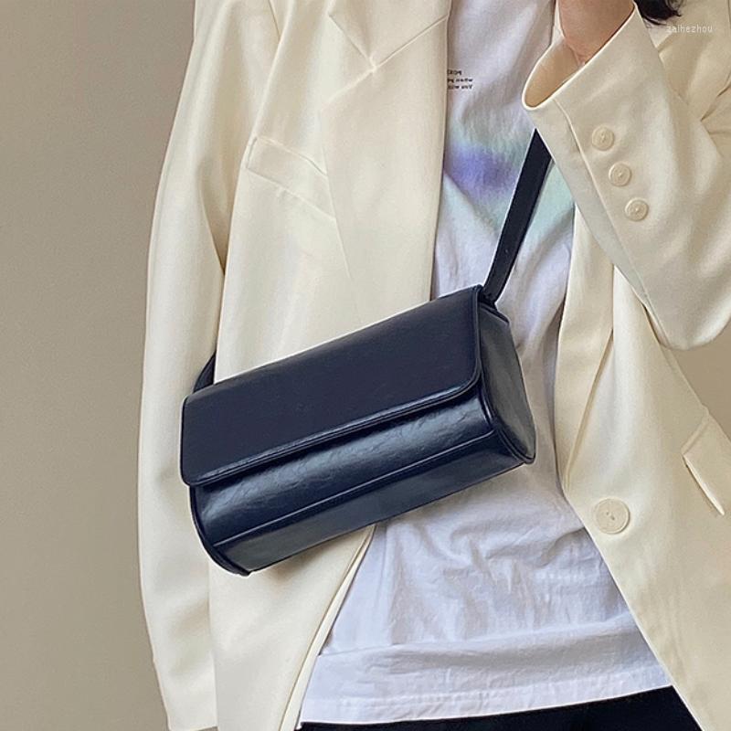 

Evening Bags Fashion Crossbody For Women High Quality Pu Leather Ladies Shoulder Bag College Style All Match Girls Purse Handbags, Dark blue