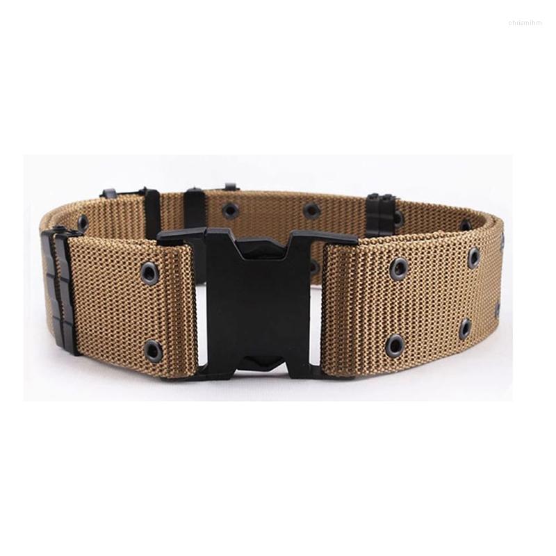 

Belts Outdoor Gear Tactical Outer Belt High Quality Mountaineering Braided Extended Canvas Big, Black