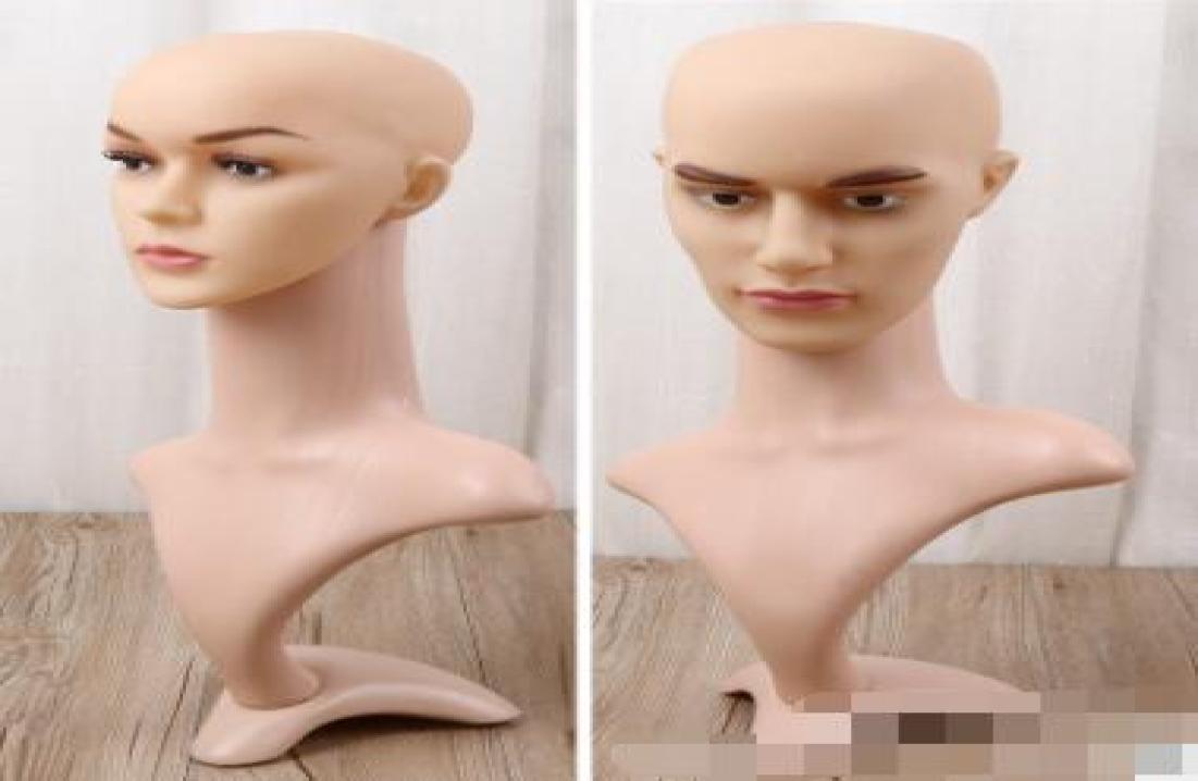 

Detachable Mannequin Heads Female and male model heads VR glasses wig and hat show prop head