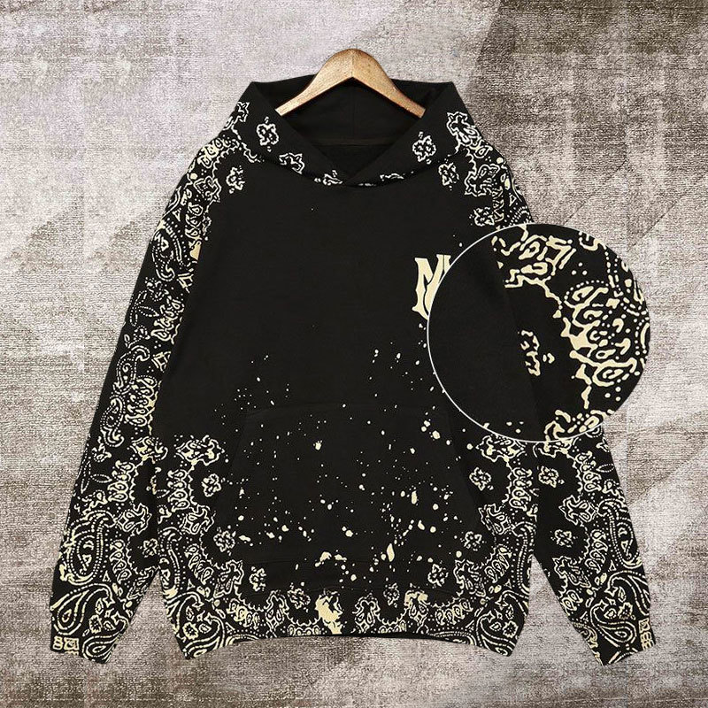 

Quality Flower Print Hoodies Pullover Hoodie Long Sleeved Letter Sweatshirt