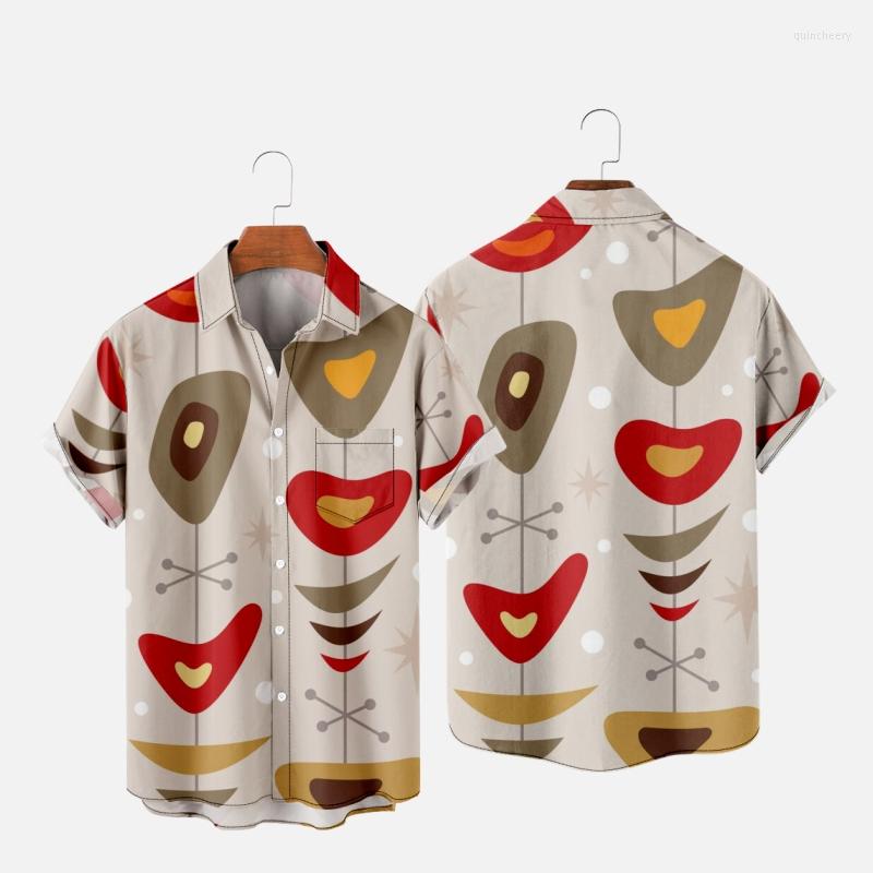 

Men's Casual Shirts Men's Hawaiian T-Shirt Y2K Hombre Fashion Shirt Retro Art 3D Print Cozy Short Sleeve Beach Oversized Clothes 07, Zy01363a16 eursize