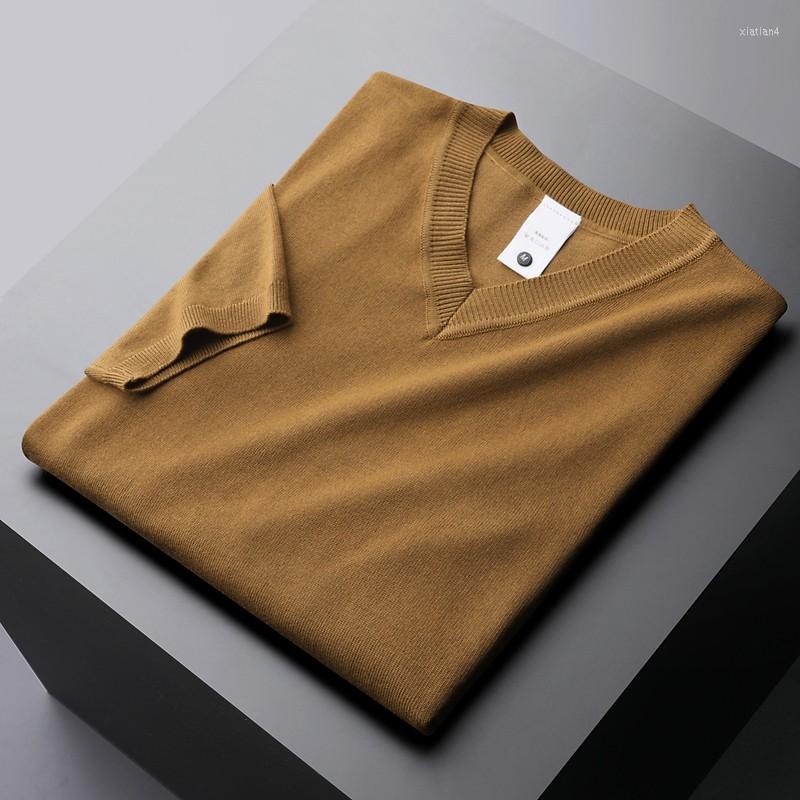 

Men's T Shirts Summer Knitted T-shirt Short Sleeve Round Neck Casual Tight Fashion Spring 3XL, White