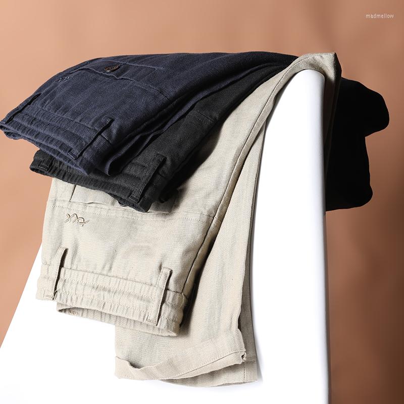 

Men's Pants Dry And Breathable Summer Thin Linen Comfortable High-end Stretch Waist Men's Casual Lightweight, Black