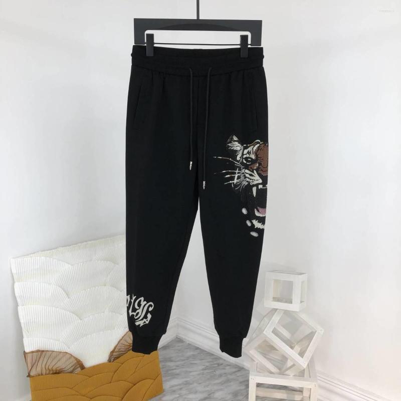 

Men's Pants Fashion Zc9297 Men's 2022 Runway Luxury European Design Party Style Clothing, Black