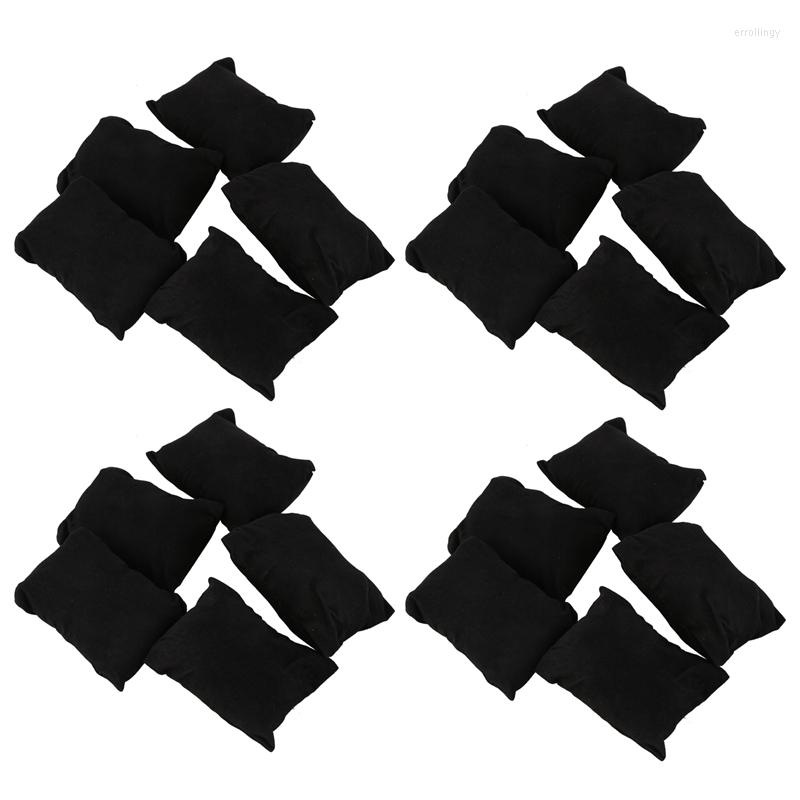 

Jewelry Pouches 20 X Velvet Bracelet Watch Display Pillow Black