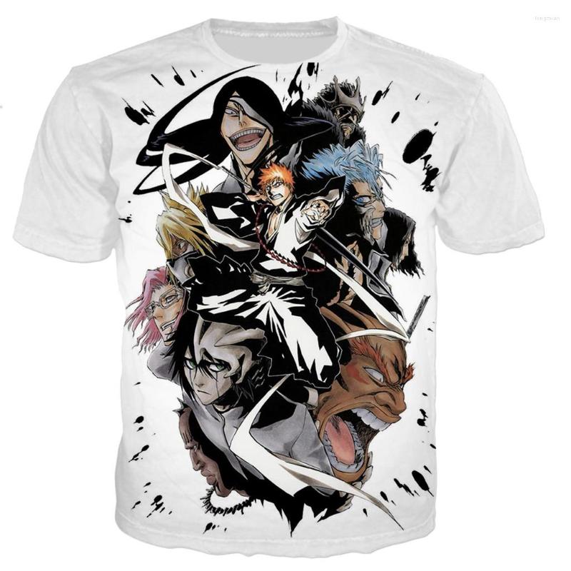 

Men's T Shirts Bleach 3D Printed Shirt Men Women Summer Fashion Casual Short Sleeve Anime Harajuku Style Tshirt Streetwear Oversized Tops, 01