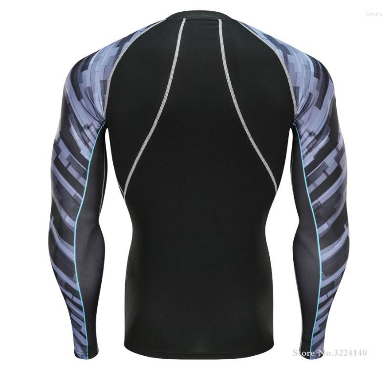 

Men's T Shirts Running T-Shirt Gym Training Tight Muscle Shirt Long Sleeve Sports Compressed Clothes Thermal Sportwear Men, Coral red