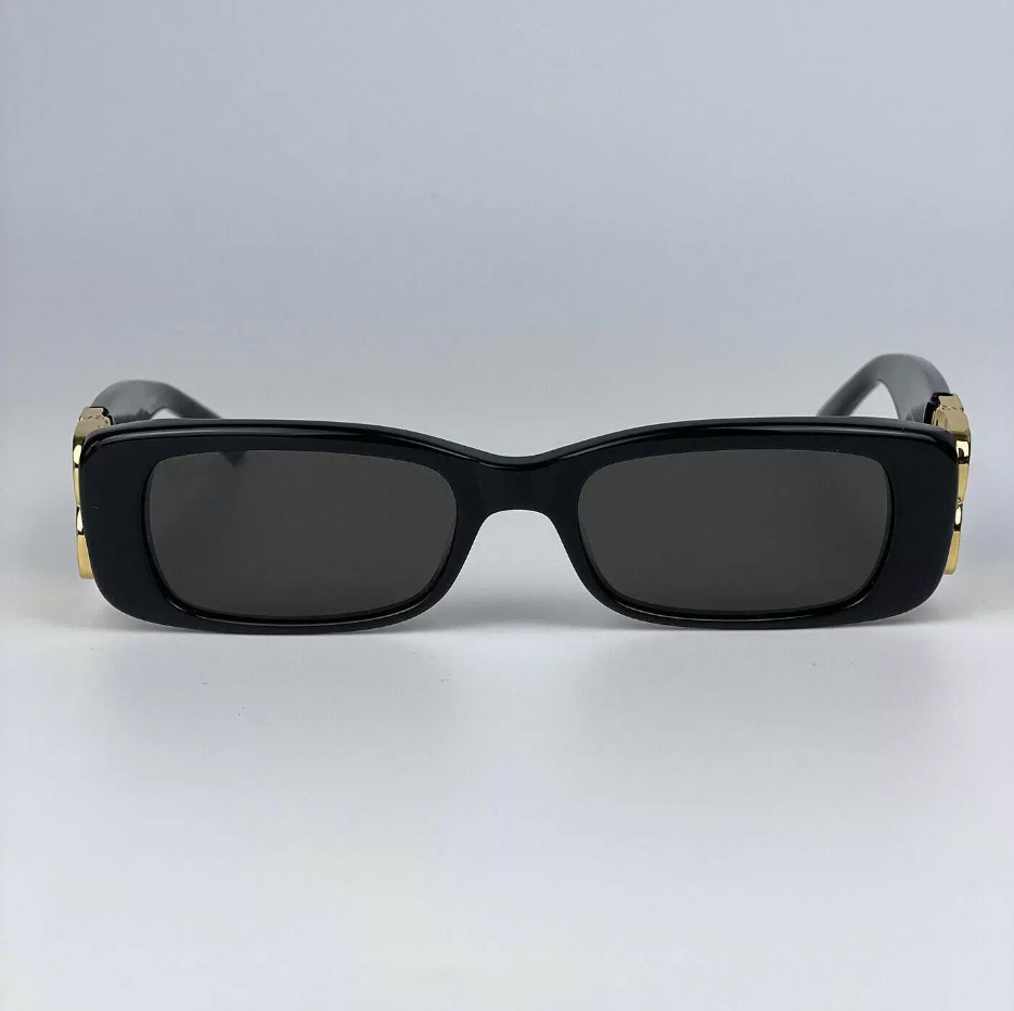 

Designer Square Sunglasses Men Women Vintage Shades Driving Polarized Sunglass Male Sun Glasses 0096 Black Fashion BB Logo Narrow Slim Sunglasses