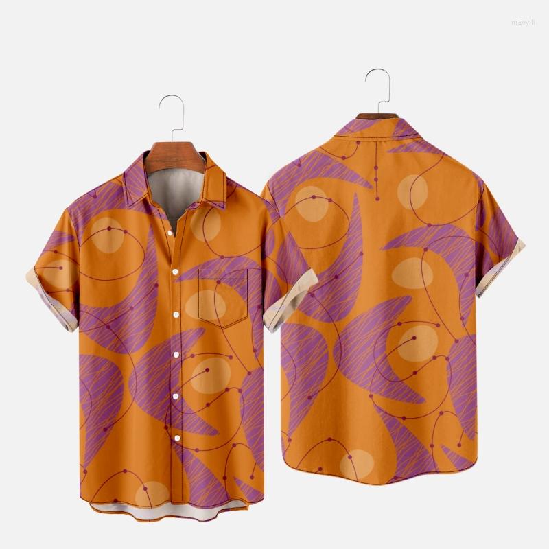 

Men's Casual Shirts Men's Hawaiian T-Shirt Y2K Hombre Fashion Shirt Retro Art 3D Print Cozy Short Sleeve Beach Oversized Clothes 017, Zy01363a26 eursize