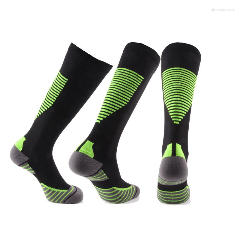 

Men's Socks Multi Compression For Men&Women Crossfit Fit Running Flight Travel Stamina Circulation&Recovery, Qys023-yellow