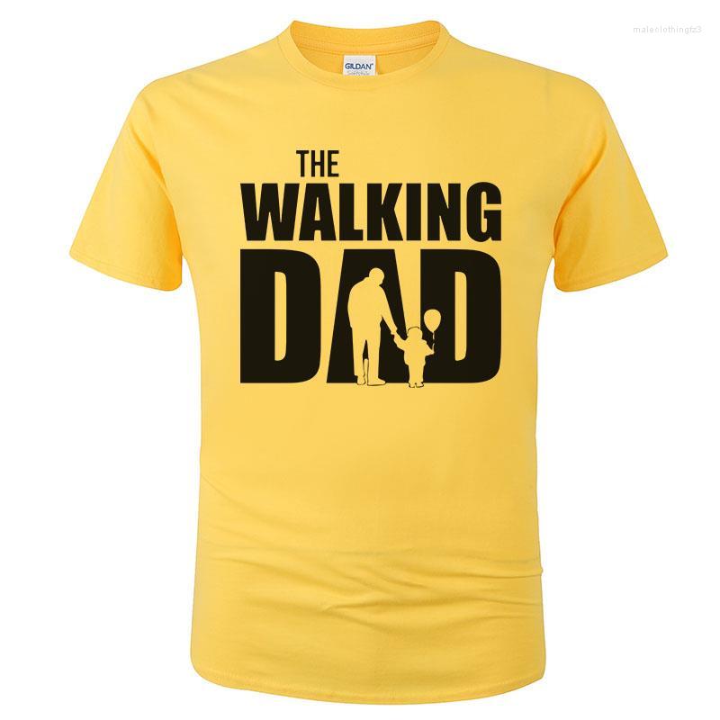 

Men' T Shirts The Walking Dad Parody Father Son Fathers Day Men T-Shirt O Neck Shirt Short Sleeve Tops For O-Neck Tee