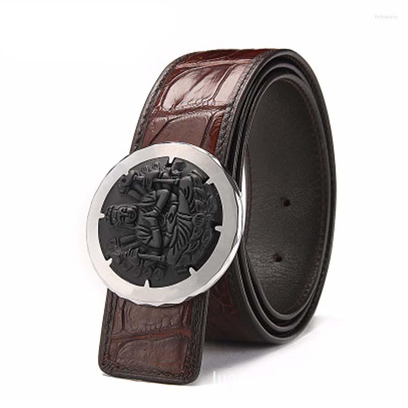 

Belts Xiangdongdong Crocodile Leather Male Men Belt Genuine With, Black
