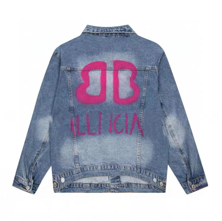 

new Casual Fashion Men' jackets Women' jacket coat brand Designer Jeans Jackets Lovers' Noctilucent coats, Blue
