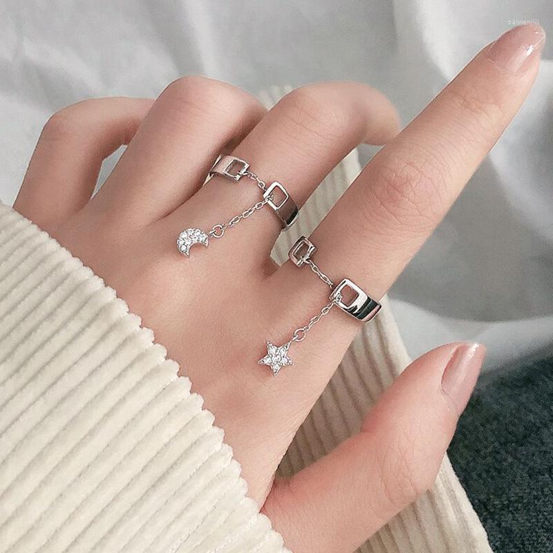 

Cluster Rings Timlee R057 Japan Korea Personality Geometry Moon Star Eye Snake Alloy Finger Fashion Accessories Wholesale
