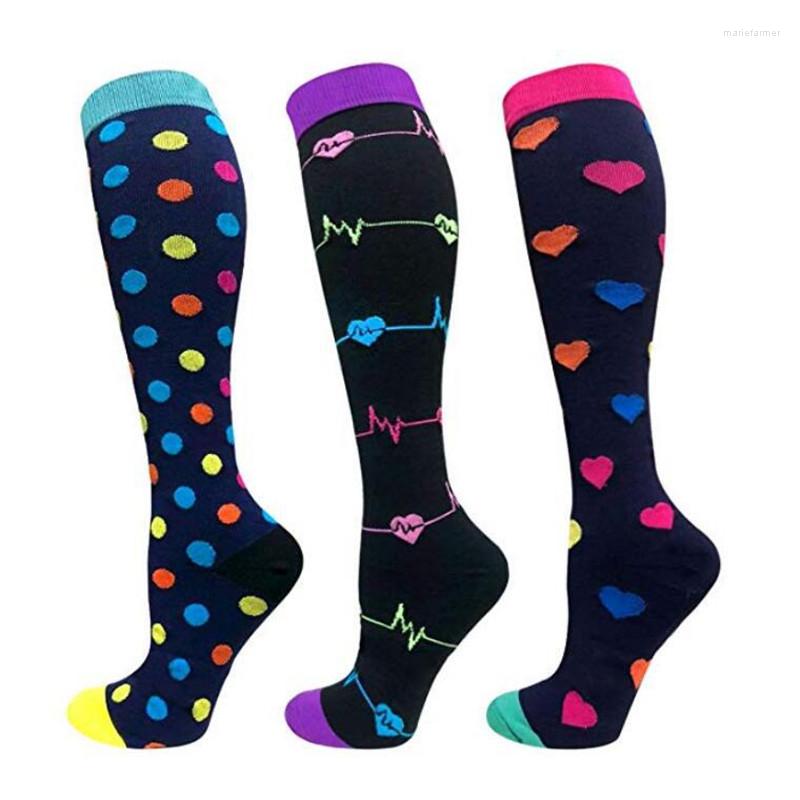 

Men's Socks Compression Fit For Hockey Golf Hiking Running Varicose Veins Crossfit Travel Flight Men