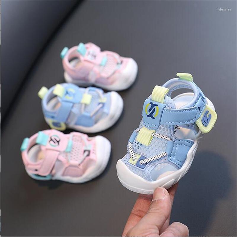 

First Walkers Baby Sandals Summer 1-2 Year Old Children Soft Soles Boys Functional Shoes Toddler Sandalias Menino, Color2