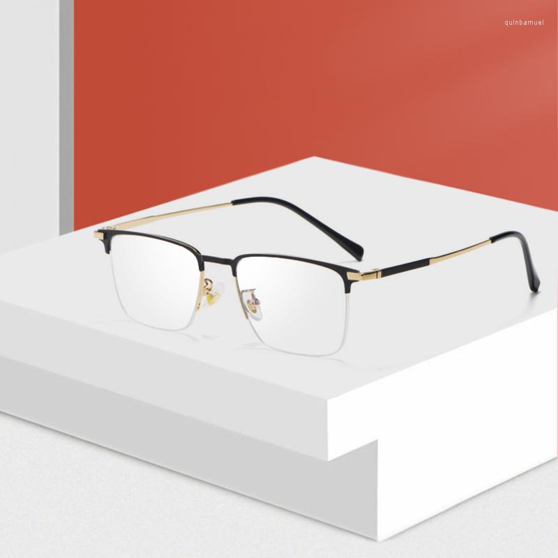 

Sunglasses Frames Ultrlight Arrival Alloy Frame Glasses For Men Style Retro Half Rim Eyewear With Spring Hinges Selling