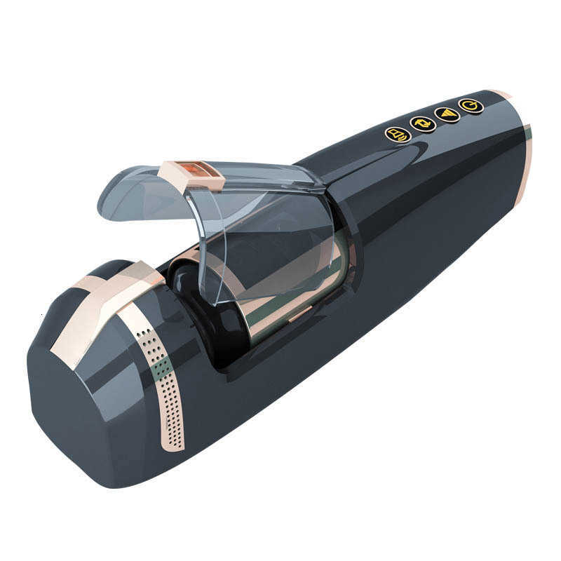 toy massager telescopic Ailette sex hero automatic plane Cup fully Men's masturbation device rotary sound heating and charging fun{category}-image-821502943