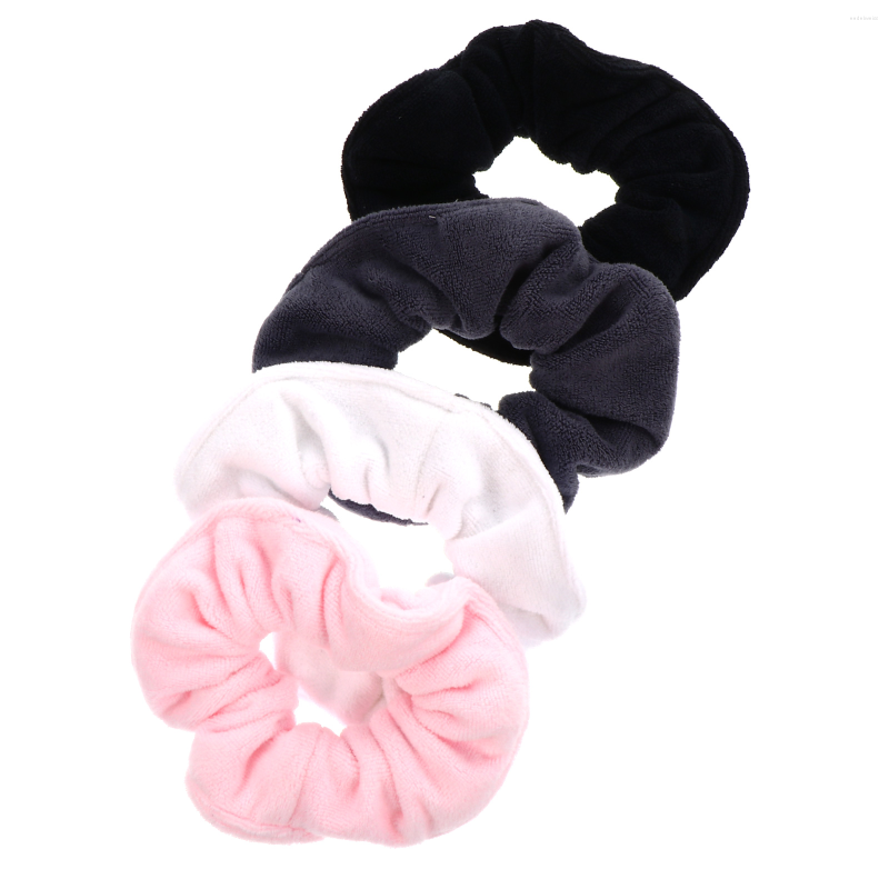 

Bandanas 4pcs Absorbent Plush Hair Rings Ropes Fashion Scrunchies