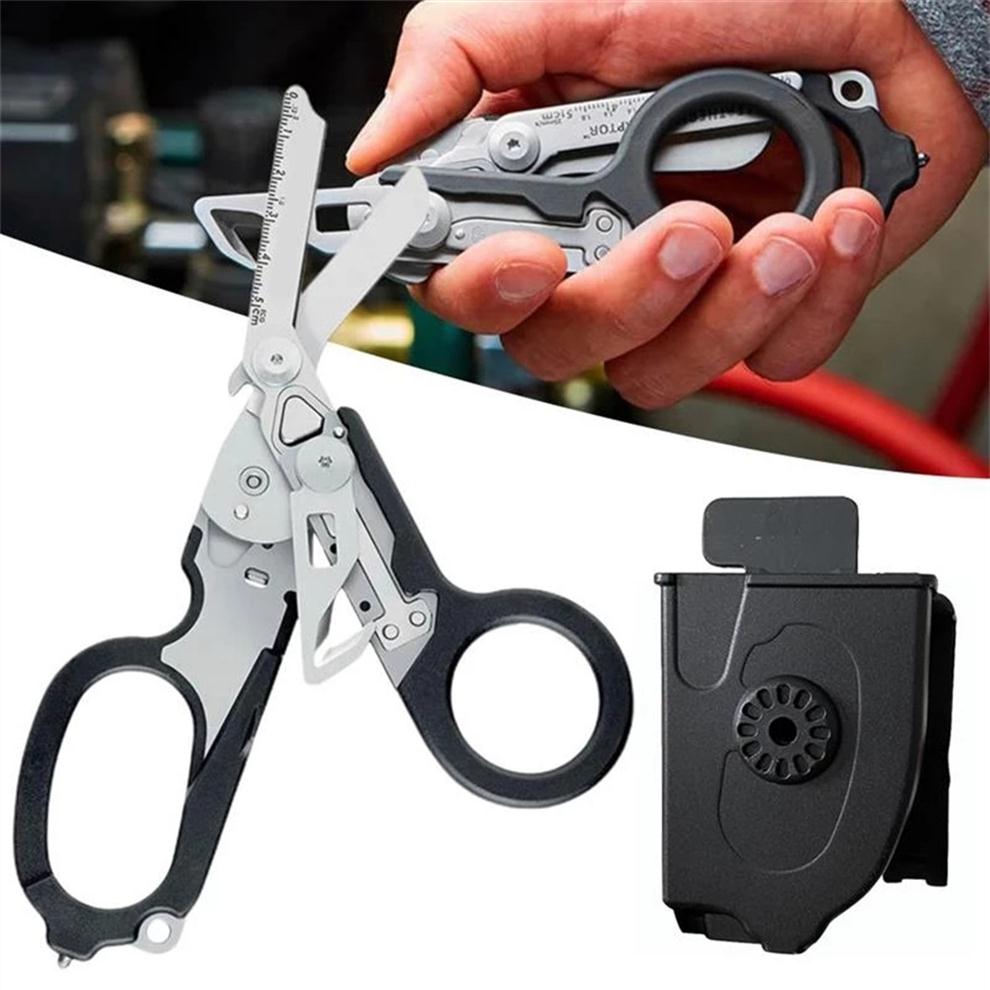 

Others Tactical 6 In1 Multifunction Raptor Emergency Response Shears Foldable Scissors Tactical Pliers Outdoor Survival Tool Camping Eq184E, As it shows