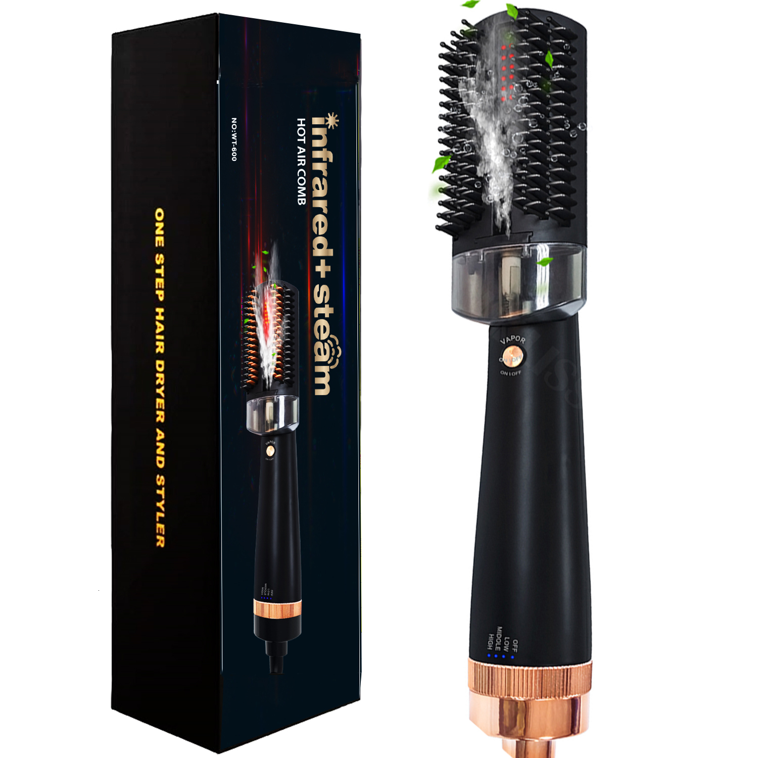 

Curling Irons Infrared Spray Air Brush Steam Essential Oil Hair Straightener Comb Profession Dryer styling Tools 221119