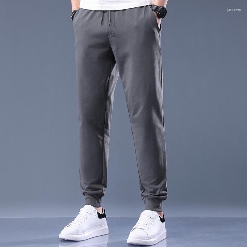 

Men's Pants Summer 2022 Men's Sports Knitted Trousers Ankle-Tied Loose Tapered Casual Sweatpants, Black
